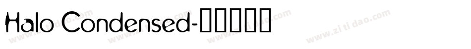 Halo Condensed字体转换